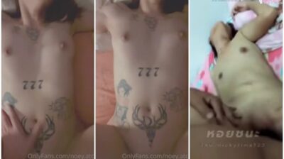 น้องเนย ONLYFANSNOEY.AT สาวหมวยน่ารักใส ๆ สักลายเต็มตัวแฟนขี้เงี่ยนจับเย็ดสดหีขาวชมพูร้องครางลั่น