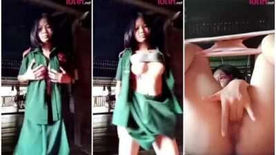 คลิปคอลเสียว สาว ม.ต้น เนตรนารีหีเนียน อัดคลิปโชว์เงี่ยน ตั้งกล้องเบ็ดหี ค่อย ๆ ถอดเปิดนมใหญ่ ๆ เกินวัย แคมหีอวบไร้หมอย