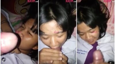 น้องม.ต้นโดนเย็ด ควักควยให้ดูดโคตรเงี่ยน เขินนะแต่เงี่ยนมากกว่า อมควยคาชุดนักเรียน เสียวจนแตกน้ำเงี่ยนราดนม