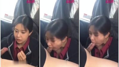 คู่วัยรุ่นขี้เงี่ยน เล่นเสียวกันในรถ โม๊คควยสด ดูดควยแฟนในรถจับควยรูดชักว่าวเลียหัวควย แตกคาปาก