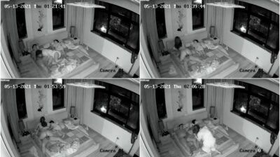 คลิปกล้องวงจรปิด คู่ผัวเมียเงี่ยนมากขนาดลูกอยู่ใกล้ ๆ ยังแอบเย็ดกัน