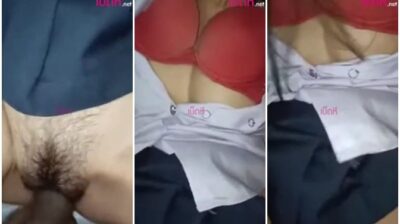 คลิปหลุดนักเรียน พาน้องมาเย็ดที่หอเพื่อน ซอยหีเย็ดคาชุด
