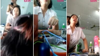 สาวแว่นขี้เงี่ยน แฟนขอเย็ด 1 ดอกก่อนไปเรียนก็จัดให้