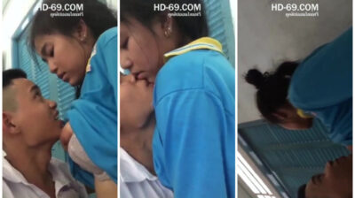 แอบย็ดกันในห้องเรียน ขึ้นขย่มควยคาชุดบนโต๊ะเรียน ลีลาเด็ดมาก