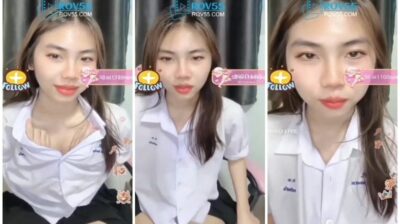 นักเรียนรับงาน ไลฟ์เสียวกลุ่มลับคาชุด น่ารักขาวเนียนนั่งติ้วหีโชว์หน้ากล้อง