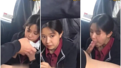 คลิปหลุดนักเรียน พาสาวมัธยมมาโม๊คควยในรถตอนงานกีฬาสี