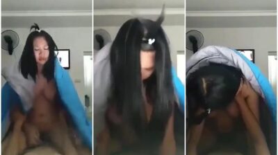 หลุดทางบ้าน นักเรียนนัดเย็ดกันในวันหยุด ขย่มควยให้แฟนหนุ่มคาห้องเช่า