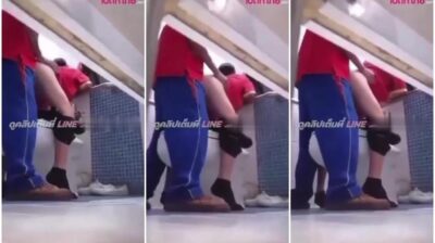 หลุดแอบถ่าย นักเรียนนัดล่อหีกันในห้องน้ำโรงเรียน