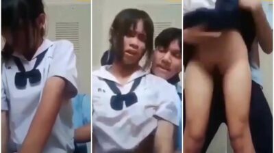 นักเรียนม.ต้น แอบเย็ดกับรุ่นพี่ในห้องน้ำโรงเรียนดังแกวปทุม