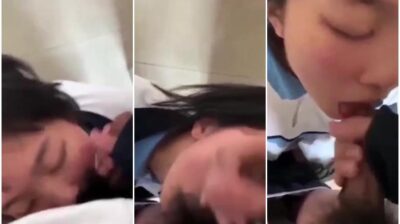 นักเรียนอมควยเพื่อน ให้เพื่อนเย็ดปาก โยกเข้าโยกออกสุดควยอย่างฟิน