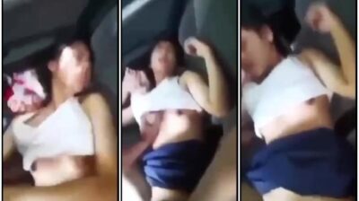 หลุดนักเรียนม.ต้น โดนครูเย็ดในรถกลางวัน เย็ดสดแตกใน