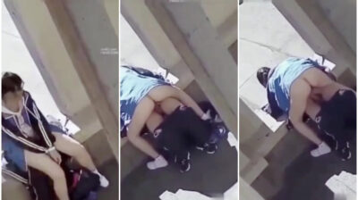 คลิปนักเรียนจีน นั่งสวีทกันในที่สาธารณะ สุดท้ายทนไม่ไหว เย็ดกันกลางแจ้งซะเลย