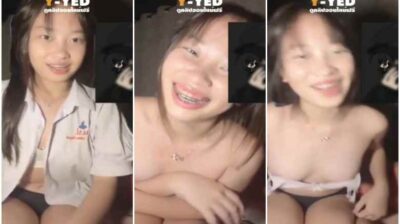 คลิปหลุดงน้องไอซ์ เน็ตไอดอลสาววัยมัธยมรับงานคอลเสียว น่ารักนมใหญ่