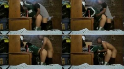 คลิปหลุดนักเรียน ตั้งกล้องยืนเย็ดท่าหมาคาโต๊ะ