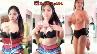 คลิปหลุดน้องเเจน สาวอวบทางบ้านโดนหนุ่มหล่อหลอกให้ตั้งกล้องคอลแก้ผ้าเต้นยั่วโชว์นม