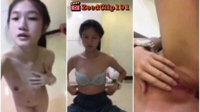 น้องน้ำหวานหุ่นบาง ถอดชุดนักเรียนโชวหีกับนมอัปคลิปขายลงในกลุ่มลับ